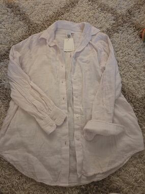 Little Moon Light Pink Button-Down Shirt